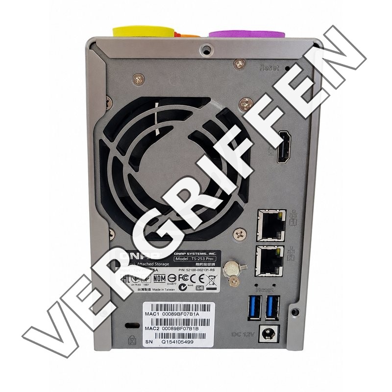 QNAP TS-253 Pro Rückseite
