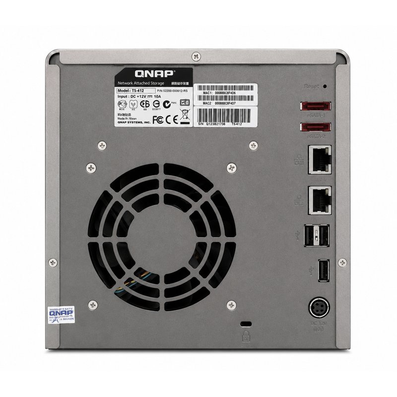 QNAP TS-412 Rückseite