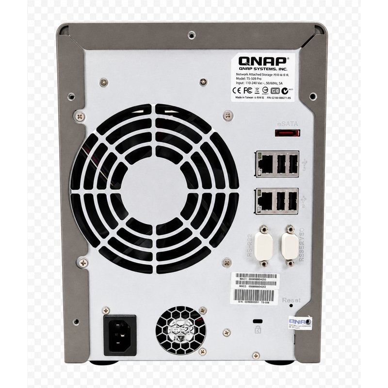 QNAP TS-509 Pro Rückseite