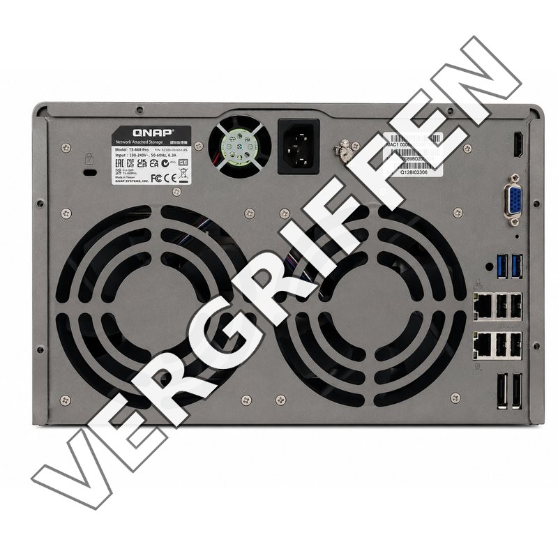 QNAP TS-869 Pro Rückseite